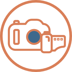 Icon of a camera and film